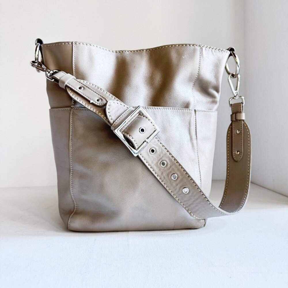 Roots Tan Crossbody Bag